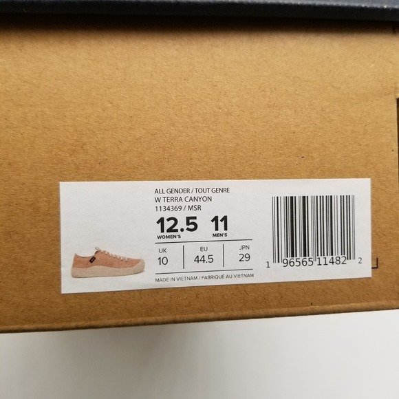 Teva Men Terra Canyon Sneakers Sz 11 Tan Fabric Low Top Lace Up Casual Walking - Picture 2 of 7